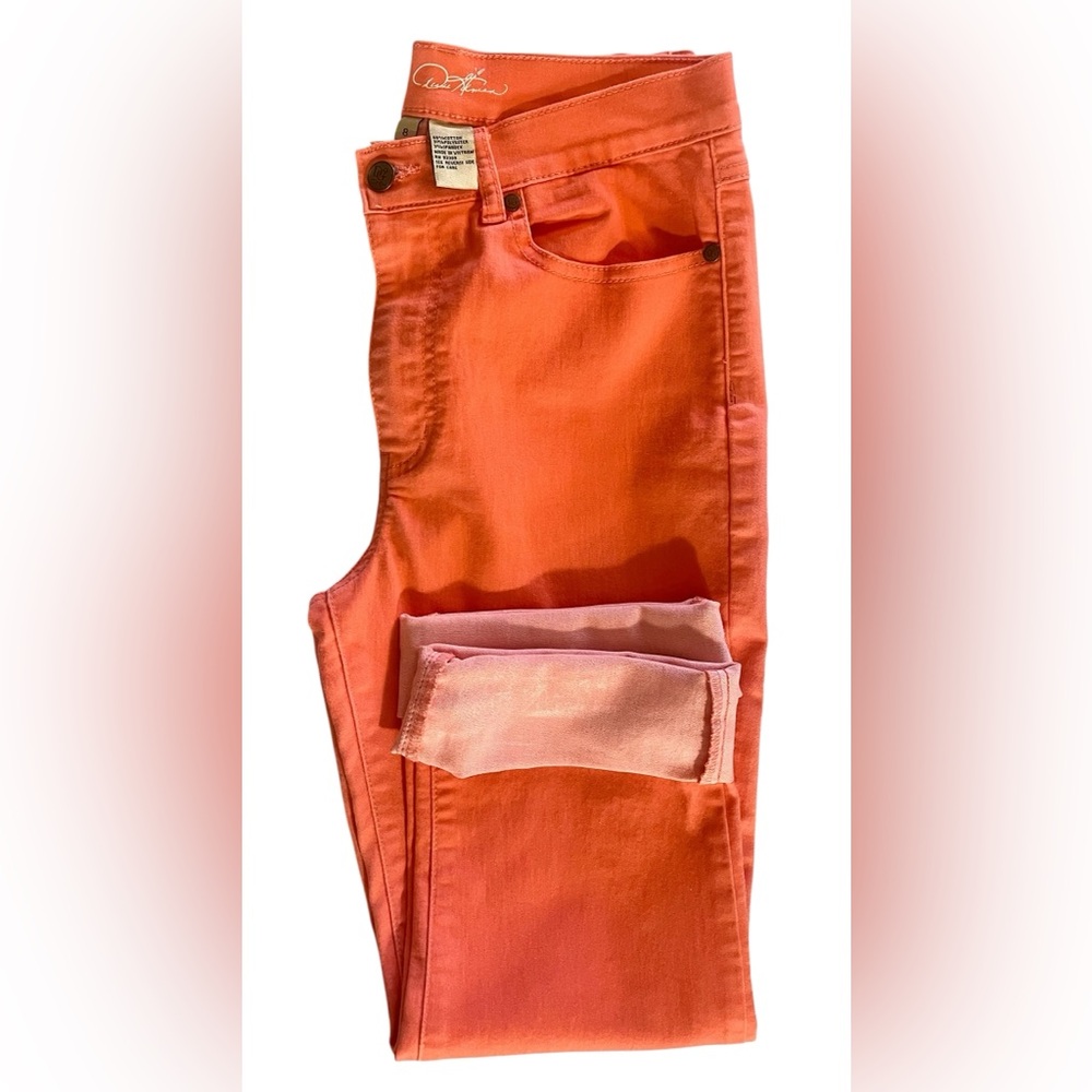 Hostess Pick DG2 Diane Gilman Coral Cropped Denim Jeans